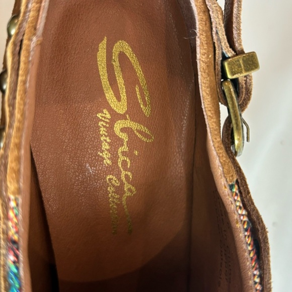 SBICCA Sz 8 Slip On Western Stacked Heel Country Shooties Pointy Toe Shoes NEW - Picture 6 of 9